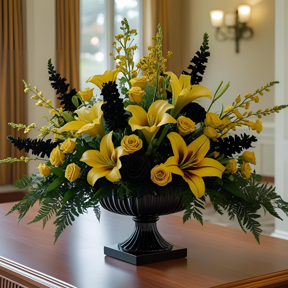 Flowers at a Funeral Home
